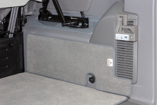 Velor carpet protection mat for the right side of the upholstery